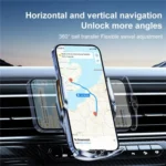 Q15 Car Vehicle Navigation Phone Holder Car Air Vent Mount Magnetic Wireless Charging Stand - Image 7