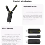 BE6500 Wireless Network Card Driver Free 6500M Tri Band WiFi 7 USB 3.0 Adapter for PC - Image 10