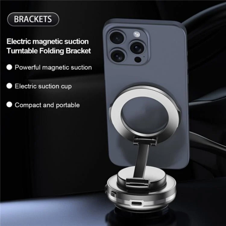 SYA0027892_B4.webp C7 Multifunctional Magnetic Phone Holder Rotatable Folding Auto Vacuum Suction Cup Phone Holder - Image 5