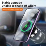 X9C Wireless Charging Navigation Stand Car Magnetic Suction Vacuum Phone Holder - Image 4