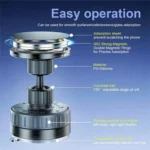 T26 Multi-Angle Adjustable Vacuum Suction Stand Magnetic Car Phone Holder - Image 4