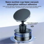 T26 Multi-Angle Adjustable Vacuum Suction Stand Magnetic Car Phone Holder - Image 5