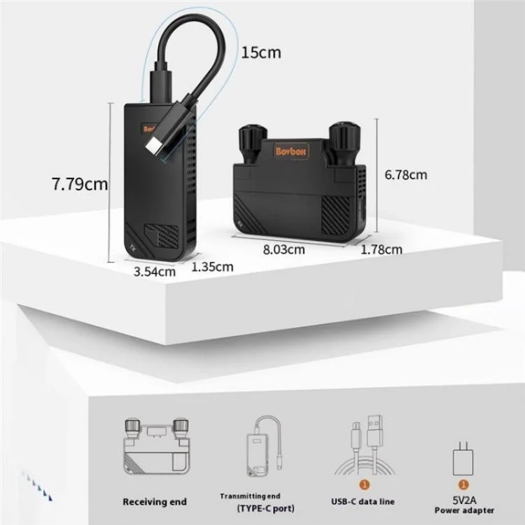 SYA0028281_B12.webp BOVBOX 091-TC For Phone Projector USB C Wireless Transmitter And Receiver Video Extender - Image 13