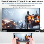 BOVBOX 091-TC For Phone Projector USB C Wireless Transmitter And Receiver Video Extender - Image 5