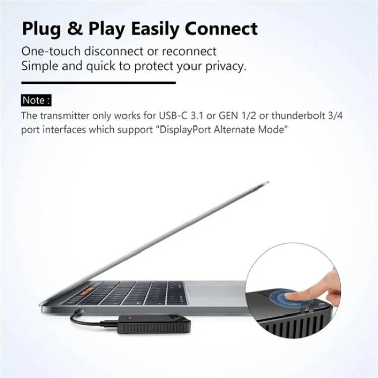SYA0028281_B9.webp BOVBOX 091-TC For Phone Projector USB C Wireless Transmitter And Receiver Video Extender - Image 10