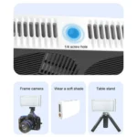 PB40R Video Live Streaming Portable RGB LED Video Light Pocket Photography Fill Light - Image 11