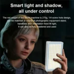 PB40R Video Live Streaming Portable RGB LED Video Light Pocket Photography Fill Light - Image 3