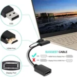 HD1 HDMI 2.0b Male to DP 1.4 Female Converter 4K 60Hz HDMI to DisplayPort Adapter Cable - Image 3