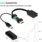 HD1 HDMI 2.0b Male to DP 1.4 Female Converter 4K 60Hz HDMI to DisplayPort Adapter Cable - Image 9