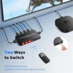 Q8-5 For Home Theater / Office HDMI 2.1 5x1 Switch 8K 60Hz Gaming Video Switcher  Control - Image 4