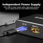 Q8Q3-3 Gaming Home Theater HDMI 2.1 Switch 3x1 8K 4K 120Hz HDR Audio Video Synchronizer - Image 5