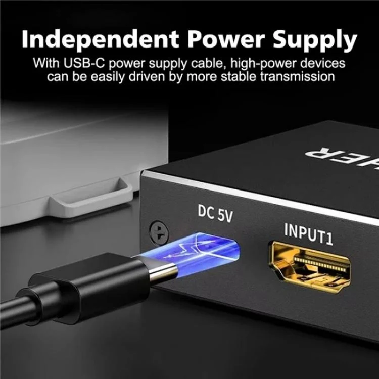 SYA0028362_4.webp Q8Q3-3 Gaming Home Theater HDMI 2.1 Switch 3x1 8K 4K 120Hz HDR Audio Video Synchronizer - Image 5