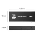 Q8Q3-3 Gaming Home Theater HDMI 2.1 Switch 3x1 8K 4K 120Hz HDR Audio Video Synchronizer - Image 10