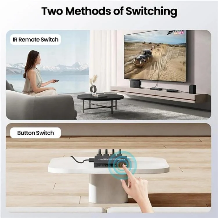 SYA0028369_B7.webp Q8-4 With Remote Control HDMI 2.1 8K 60Hz Gaming Home Theater Switcher 4x1 Adapter - Image 8