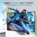 FD 1X2 4K 144HZ Audio Extractor Splitter DisplayPort 1.4 to Dual DisplayPort MST Hub - Image 7