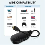 Q2-4 Wth Remote Control UHD 4K Resolution Switcher HDMI Switch 4K 3 In 1 Out Splitter - Image 2