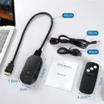 Q2-4 Wth Remote Control UHD 4K Resolution Switcher HDMI Switch 4K 3 In 1 Out Splitter - Image 6