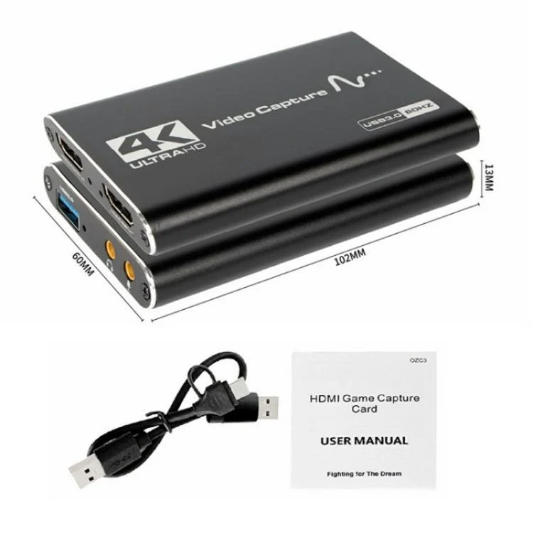 SYA0028396_2.webp C3 USB3.0 1080P 60Hz Loop Out Game Streaming Adapter 4K HDMI Video Capture Card - Image 3