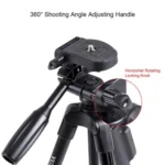 YUNTENG 5208 Professional Tripod Stand with BT Remote For DSLR SLR Camera Phone - Image 4