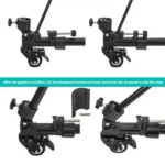 YUNTENG 900L DV Camera Photography Tripod Base Stand Universal Folding 3 Wheels Pulley - Image 8