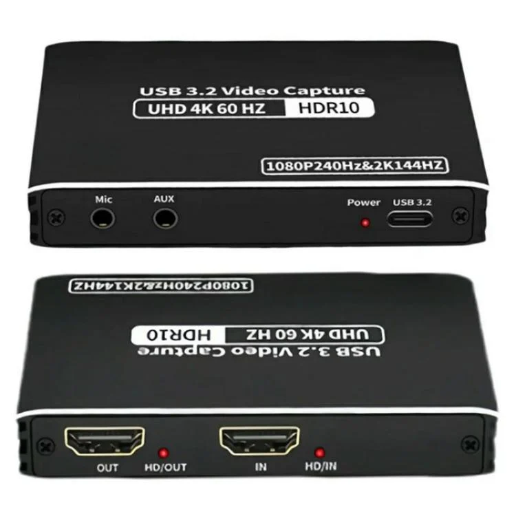 SYA0028465_3.webp C10 With Mic Input / Audio Output 4K HDMI Video Capture Card Live Streaming USB 3.1 Adapter - Image 4