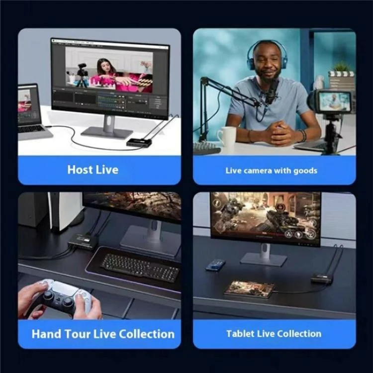 SYA0028465_6.webp C10 With Mic Input / Audio Output 4K HDMI Video Capture Card Live Streaming USB 3.1 Adapter - Image 7