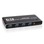 K2-1 Monitor Sharing 4K 60Hz KVM Switch 2 In 1 Out USB 3.0 HDMI 2.0 Remote Control Switcher - Image 5