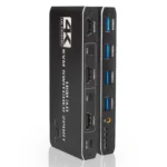 K2-1 Monitor Sharing 4K 60Hz KVM Switch 2 In 1 Out USB 3.0 HDMI 2.0 Remote Control Switcher - Image 6