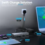 WAVLINK UTD45 96W Charging 8K / 4K Display Thunderbolt 4 Docking Station 13-in-1 Hub - Image 6