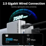 WAVLINK UTD45 96W Charging 8K / 4K Display Thunderbolt 4 Docking Station 13-in-1 Hub - Image 8