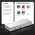 WAVLINK UTD45 96W Charging 8K / 4K Display Thunderbolt 4 Docking Station 13-in-1 Hub - Image 10