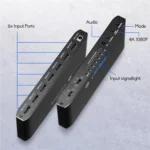 JQF2 4K Seamless Switcher Screen Splitter Multiple Display Modes 6 in 1 Out HDMI Multiviewer - Image 5