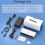 WAVLINK UG69PD12 DisplayLink Docking Station Quad  Monitors For Laptops M1 / M2 / Mac & Windows - Image 12