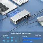 WAVLINK UG69PD12 DisplayLink Docking Station Quad  Monitors For Laptops M1 / M2 / Mac & Windows - Image 8