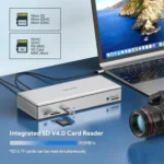 WAVLINK UG69PD12 DisplayLink Docking Station Quad  Monitors For Laptops M1 / M2 / Mac & Windows - Image 9