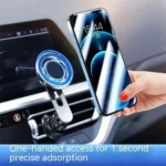 JMARY MH-78 Strong Magnetic Absorption Cell Phone Holder Bracket Car Air Vent Phone Mount - Image 4