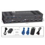 K10-2 For 2 Computers/Monitors USB 3.0 Dual DP Output 8K 60Hz 2x2 Version 2.1 KVM Switcher - Image 5