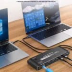 K9 2 In 1 Out HDMI Video Dual Display 2 Screen Expansion Adapter For Mac USB C KVM Switch - Image 3