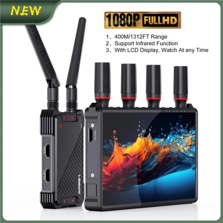 SYA0028631_B3.webp VRRIIS 083H 400M Range 7 Inch LCD Screen HDMI Extender Wireless HDMI Transmitter Receiver - Image 4