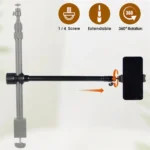 JMARY MT-21 Aluminum Alloy Tripod Extension Rod Desktop Livestream Shooting Arm - Image 7