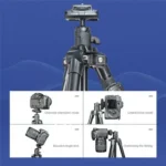 YUNTENG UT-360N Outdoor Photography Live Streaming Selfie Stand Camera Phone Tripod - Image 5