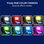 JMARY FM-150RGB For Smartphone Laptop Camera Portable LED RGB Photography Video Light - Image 5