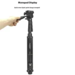 YUNTENG 638 Aluminum Alloy Extendable Stand Phone Holder Camera Tripod Monopod - Image 2