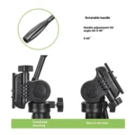 YUNTENG 638 Aluminum Alloy Extendable Stand Phone Holder Camera Tripod Monopod - Image 3