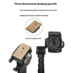 YUNTENG 638 Aluminum Alloy Extendable Stand Phone Holder Camera Tripod Monopod - Image 4