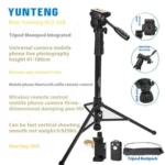 YUNTENG 638 Aluminum Alloy Extendable Stand Phone Holder Camera Tripod Monopod - Image 8