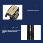YUNTENG 638 Aluminum Alloy Extendable Stand Phone Holder Camera Tripod Monopod - Image 9