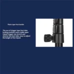 YUNTENG 638 Aluminum Alloy Extendable Stand Phone Holder Camera Tripod Monopod - Image 10