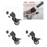YUNTENG VCT-800 Studio Photography Light Stand Rollers 3Pcs Tripod Caster Wheels - Image 5