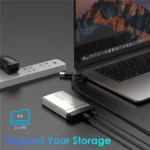 WAVLINK ST347 One-Click Offline Clone Dual Slot M.2 SSD Enclosure USB-C 3.2 Gen2 10Gbps - Image 3